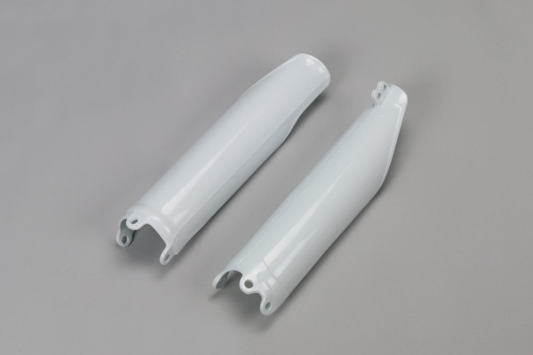 Fork Slider Protectors white for Honda CRF 250 R (2014-18) - CRF 450 R (2009-18) - CRF 450 RX (2017-18)